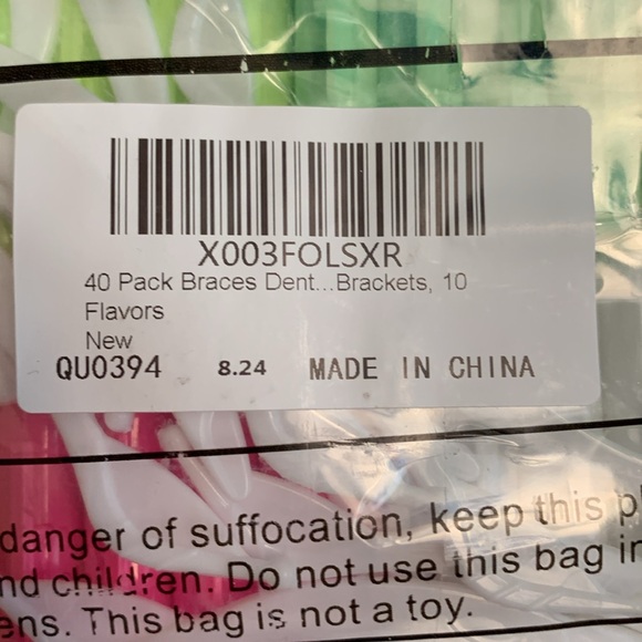 New 40 pack dental wax for braces. 10 flavors. - Picture 2 of 3